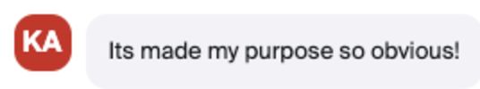 Message from the class chat