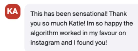 Message from the class chat