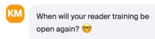 Message from the class chat