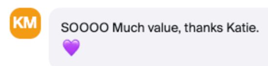 Message from the class chat