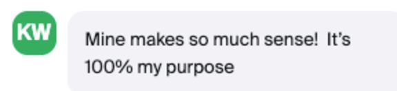 Message from the class chat
