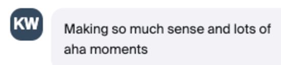 Message from the class chat