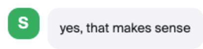 Message from the class chat