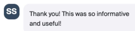 Message from the class chat