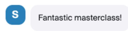 Message from the class chat
